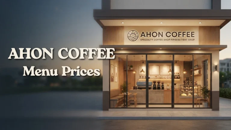 Ahon Coffee Menu Prices