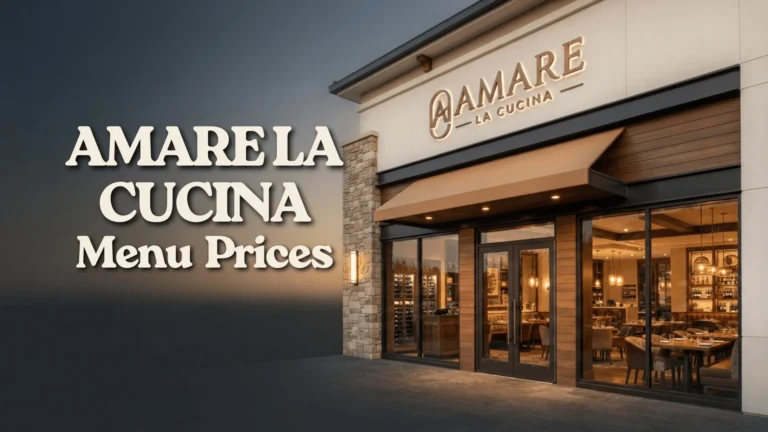 Amare La Cucina Menu Prices