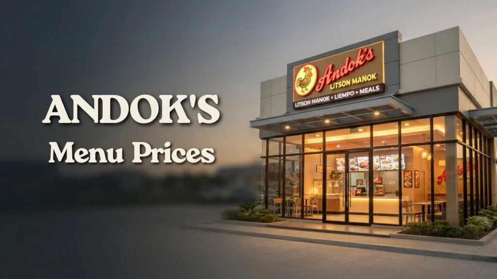 Andok’s Philippines Menu Prices 2026
