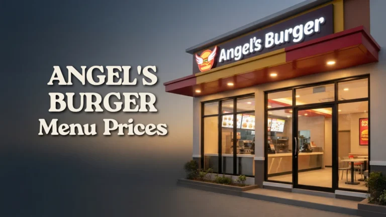 Angel's Burger Menu Prices