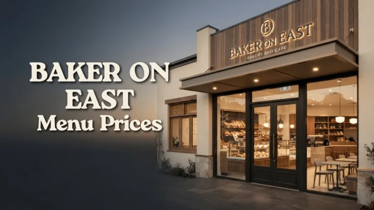 Baker on East Menu Prices