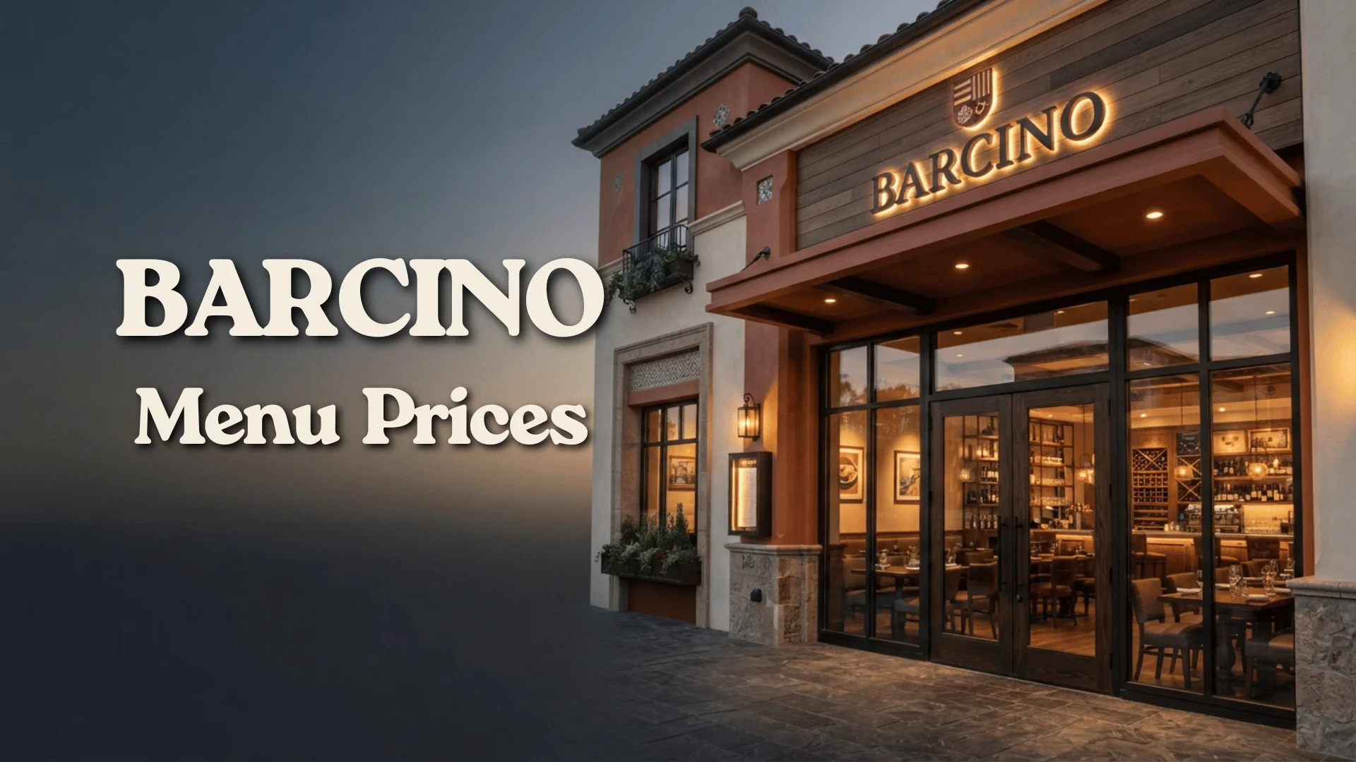 Barcino Menu Prices