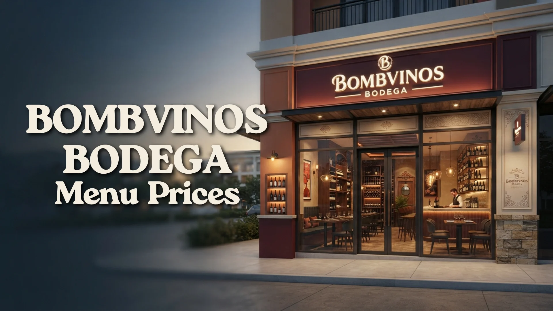 Bombvinos Bodega Menu Prices