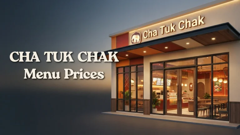Cha Tuk Chak Menu Prices