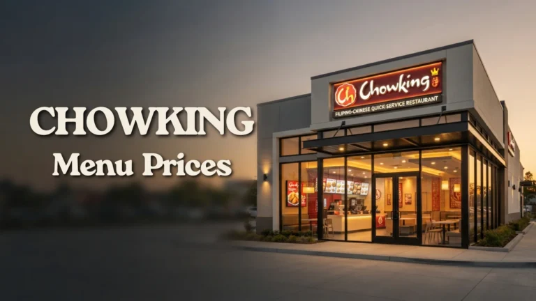 Chowking Menu Prices