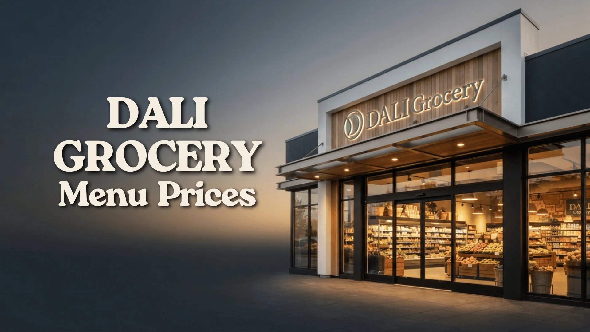 DALI Grocery Menu Prices
