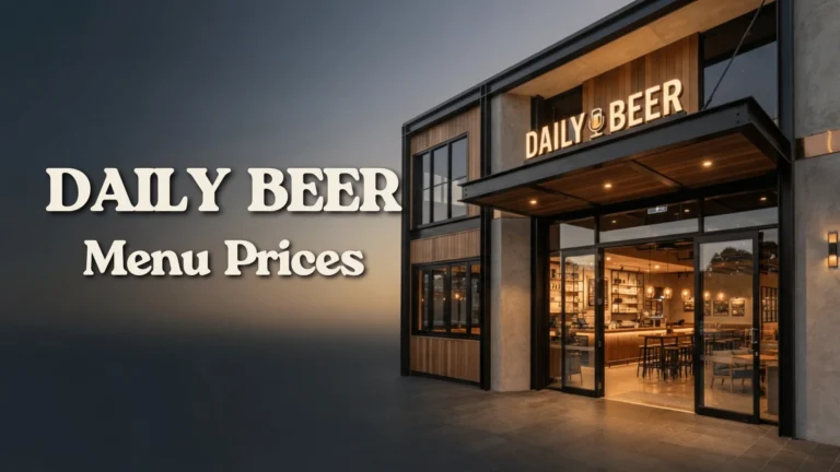 Daily Beer Menu Prices