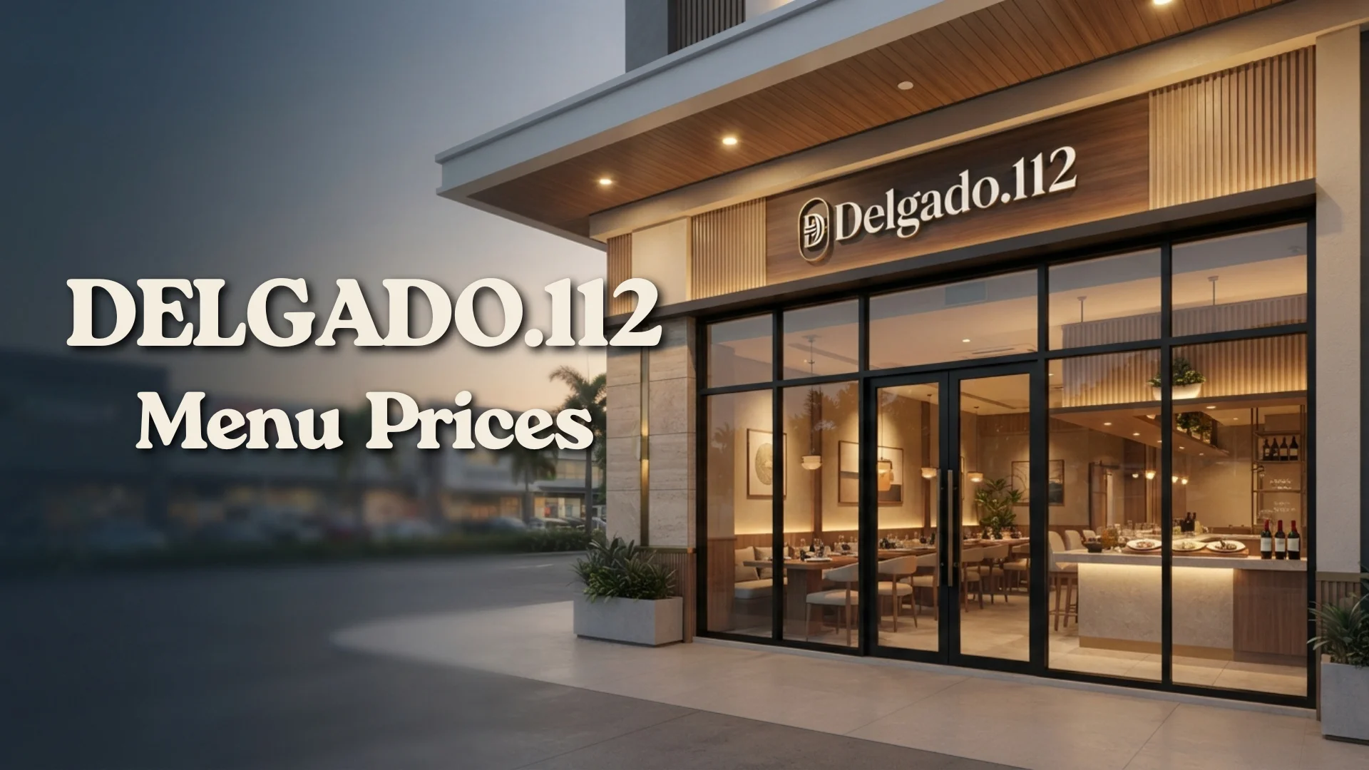 Delgado.112 Menu Prices