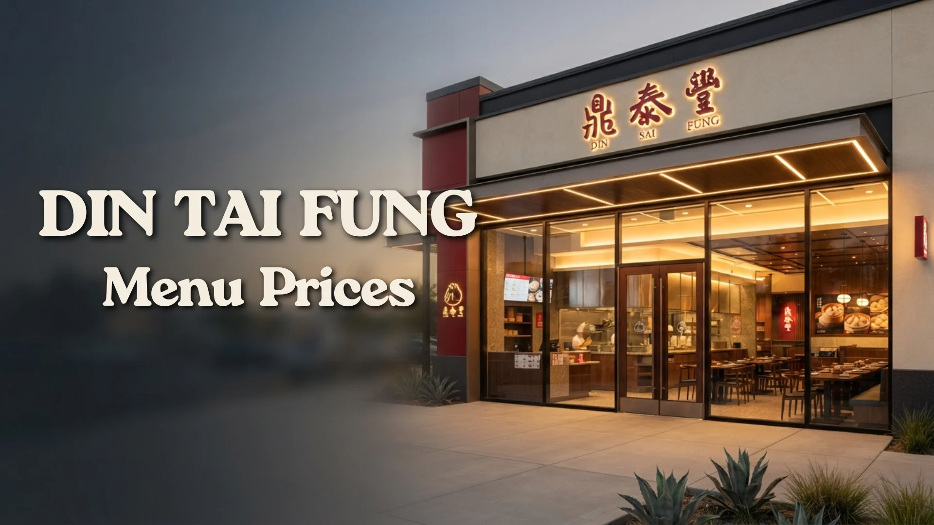 Din Tai Fung Menu Prices