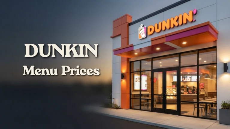 Dunkin Menu Prices