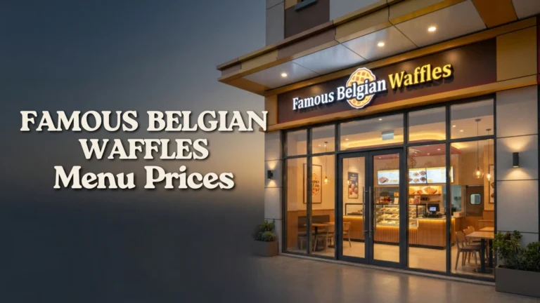 Famous Belgian Waffles Menu Prices