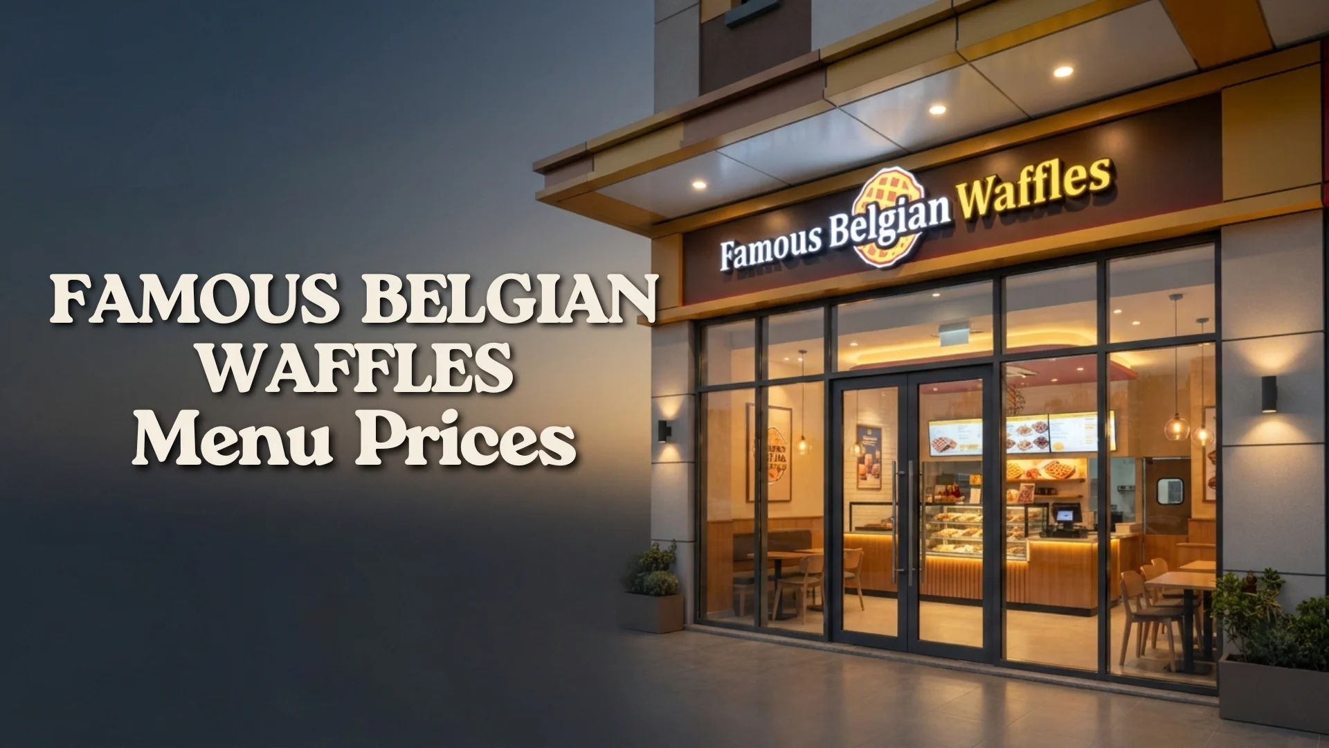 Famous Belgian Waffles Menu Prices