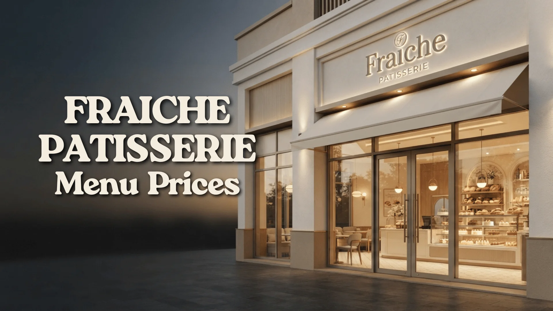 Fraiche Patisserie Menu Prices