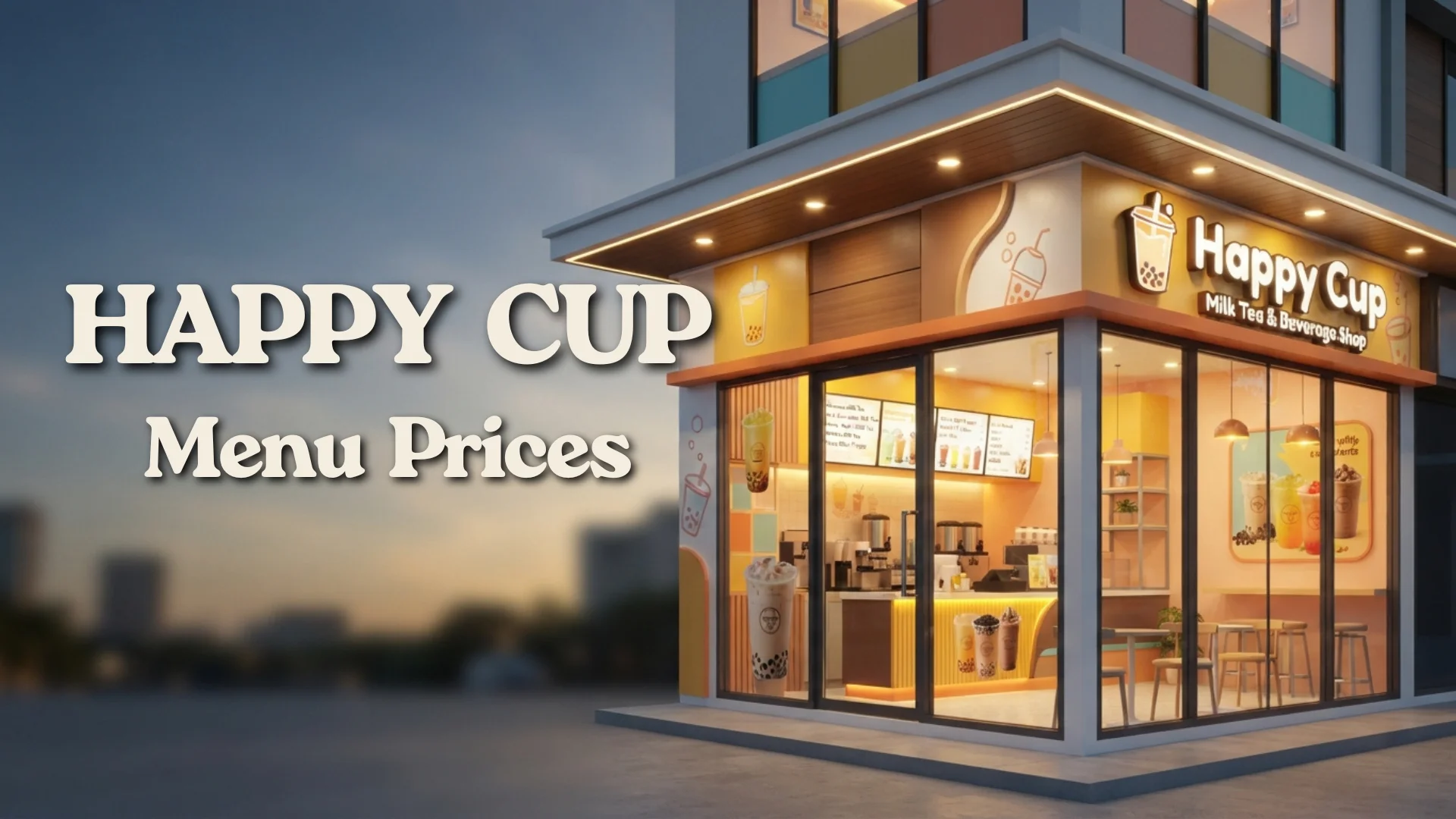 Happy Cup Menu Prices