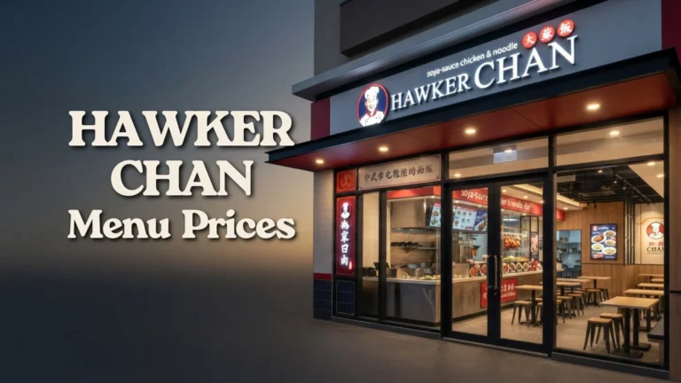 Hawker Chan Menu Prices