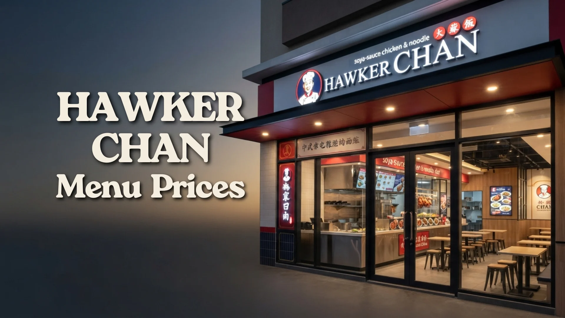 Hawker Chan Menu Prices