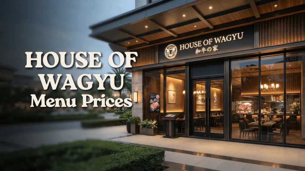 House of Wagyu Philippines Menu Prices 2026