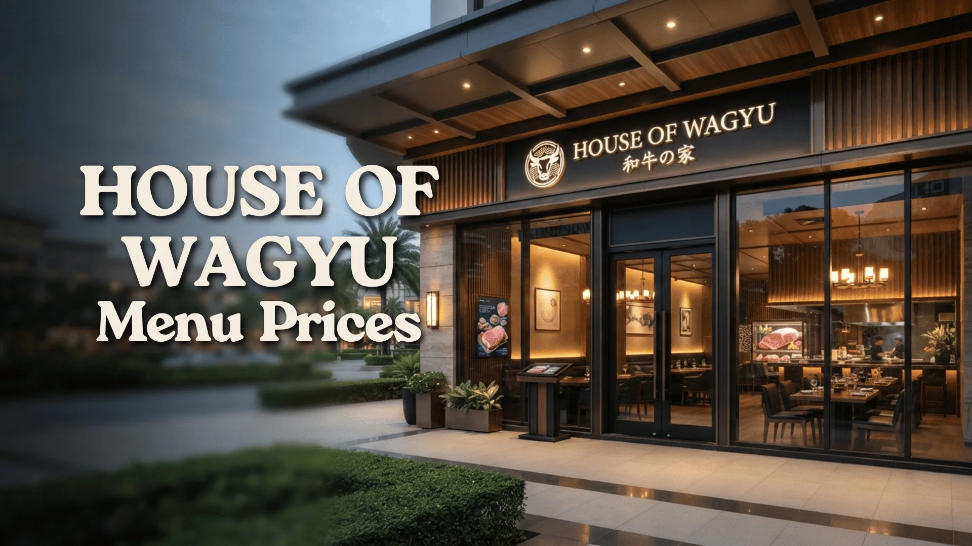 House of Wagyu Menu Prices