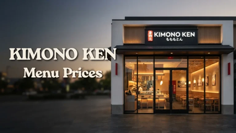Kimono Ken Menu Prices