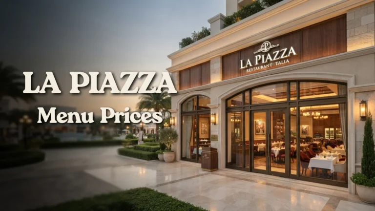 La Piazza Menu Prices