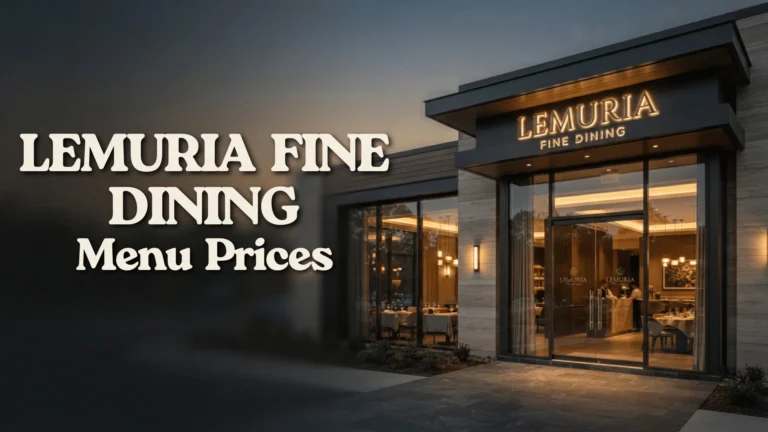 Lemuria Fine Dining Menu Prices