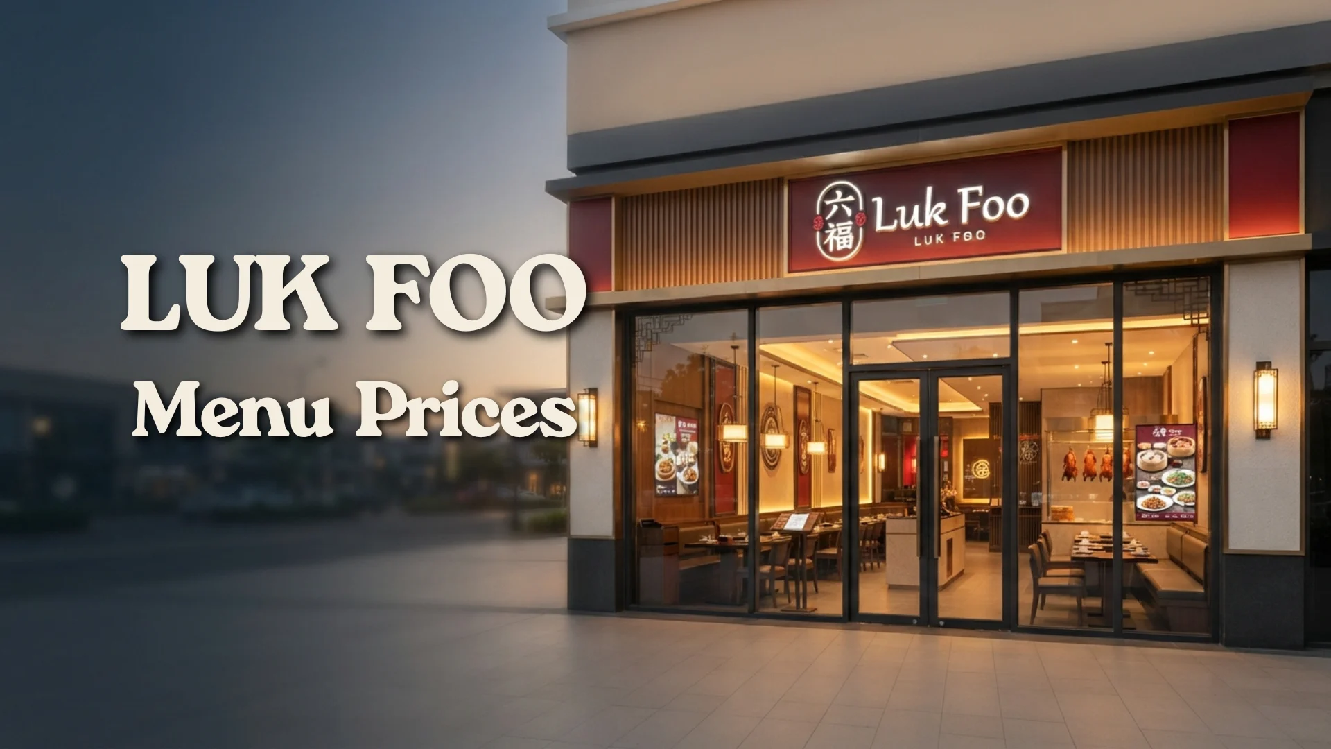 Luk Foo Menu Prices