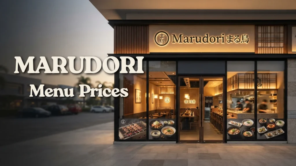 Marudori Philippines Menu Prices 2026