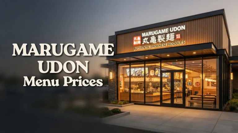 Marugame Udon Menu Prices
