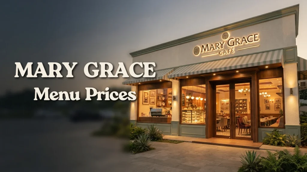 Mary Grace Philippines Menu Prices 2026