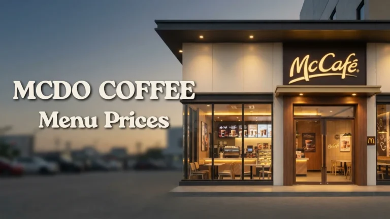 McDo Coffee Menu Prices