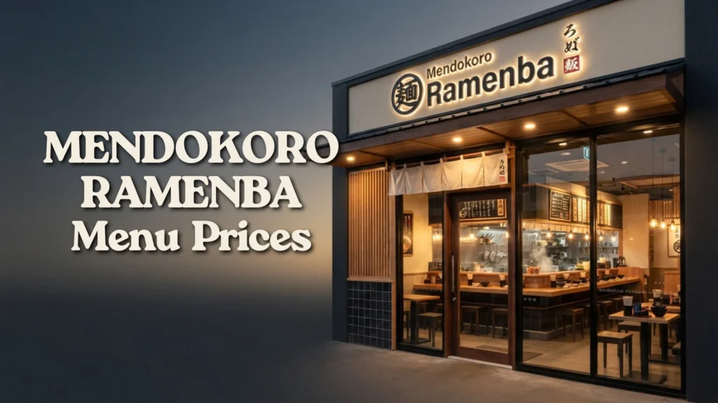 Mendokoro Ramenba Philippines Menu Prices 2026