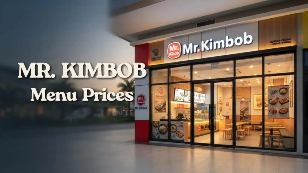 Mr. Kimbob Philippines Menu Prices 2026