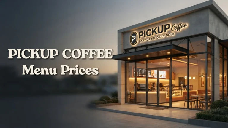 PICKUP Coffee Menu Prices