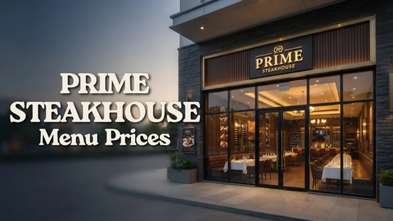 Prime Steakhouse Menu Prices