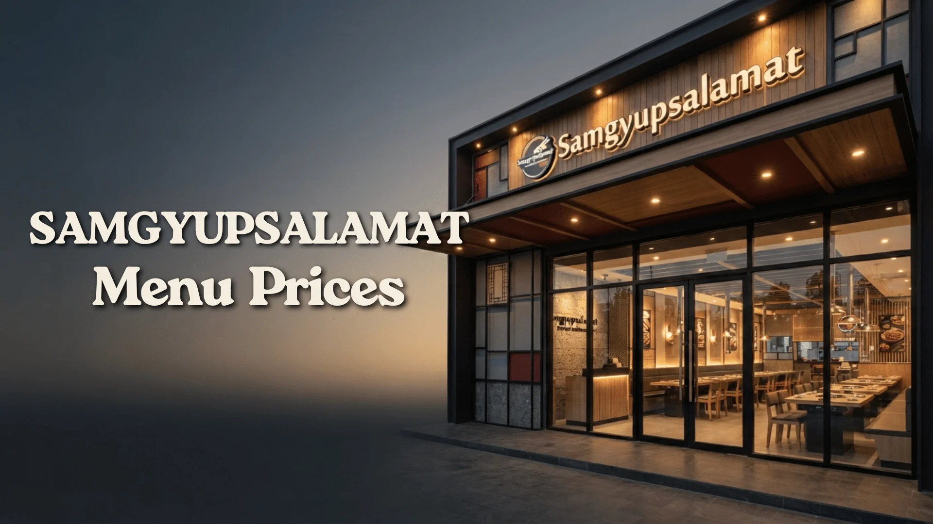 Samgyupsalamat Menu Prices