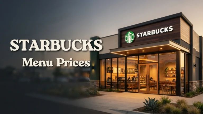Starbucks Menu Prices