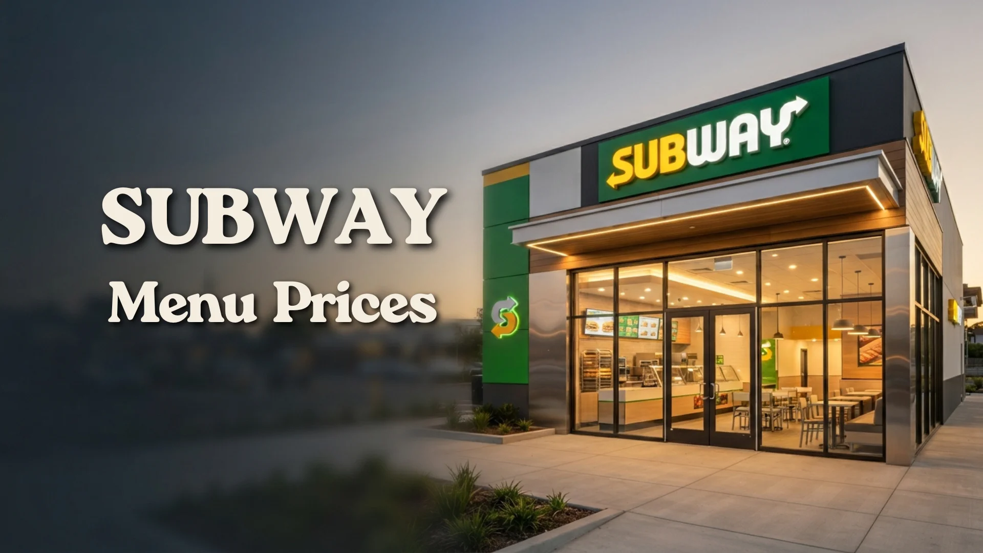 Subway Menu Prices
