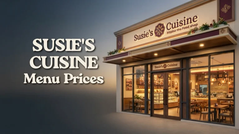 Susie's Cuisine Menu Prices