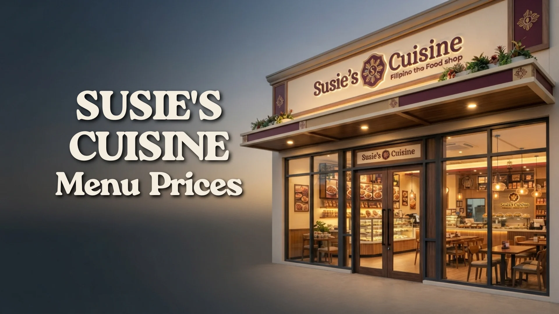 Susie's Cuisine Menu Prices
