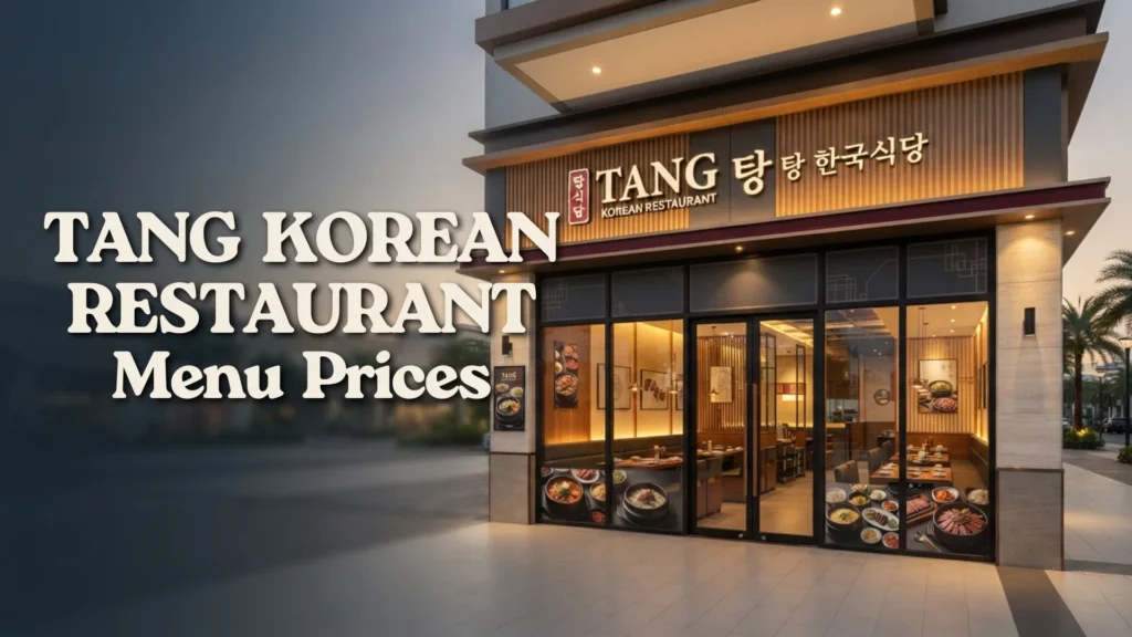 Tang Korean Restaurant Philippines Menu Prices 2026