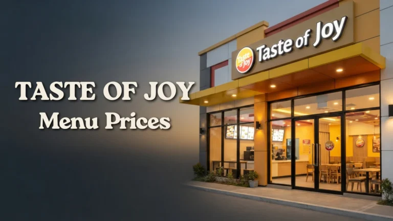 Taste of Joy Menu Prices