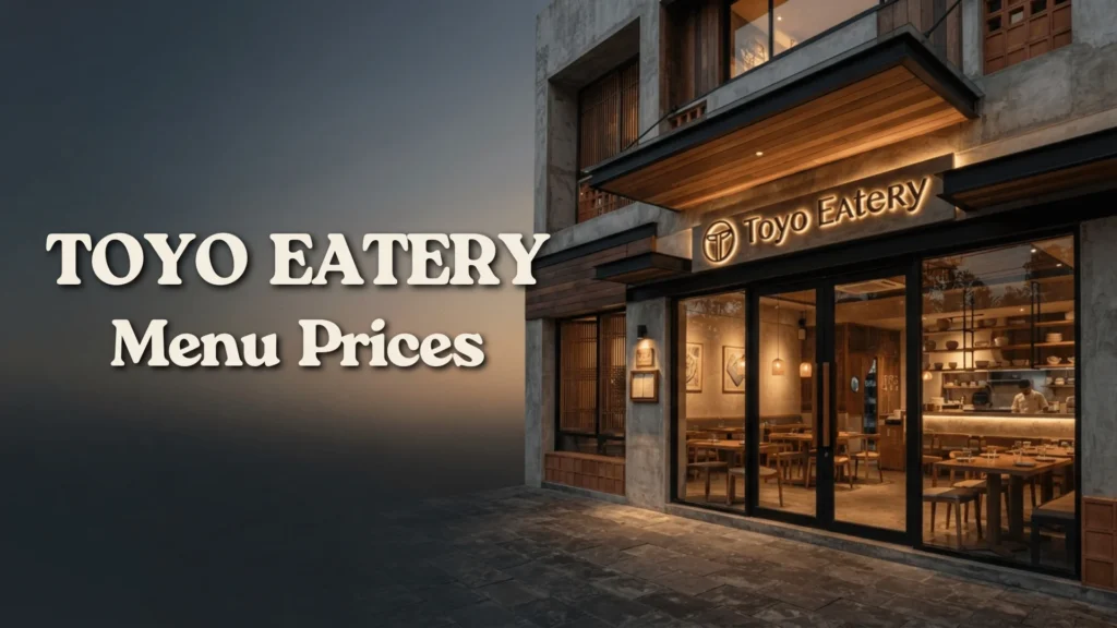 Toyo Eatery Philippines Menu Prices 2026