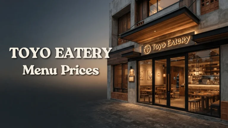 Toyo Eatery Menu Prices