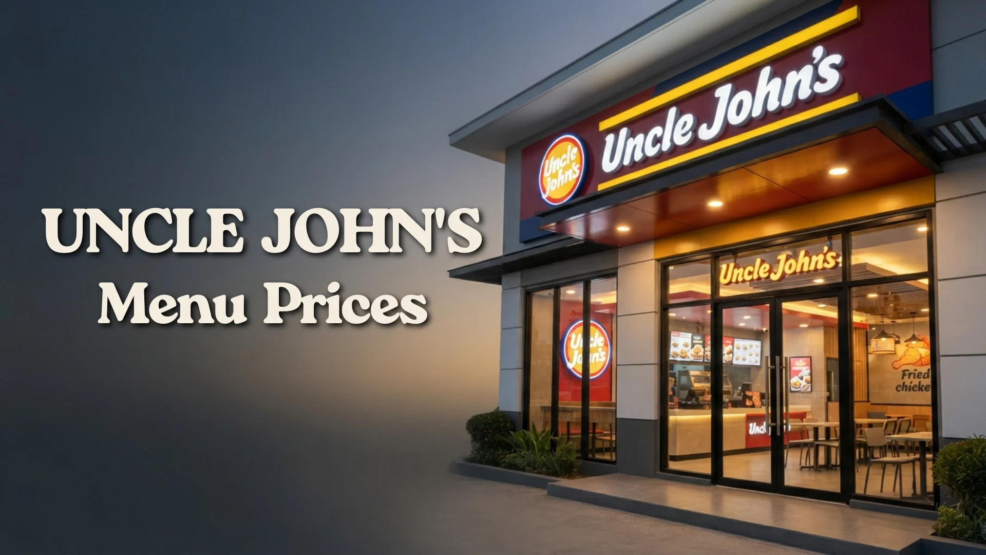 Uncle John's Menu Prices