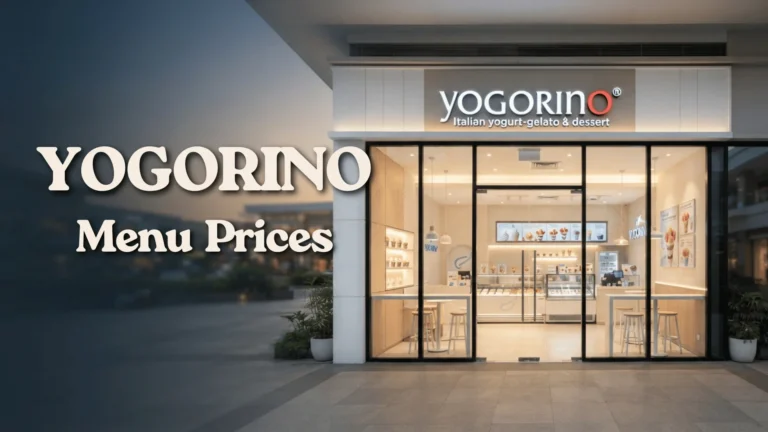 Yogorino Menu Prices