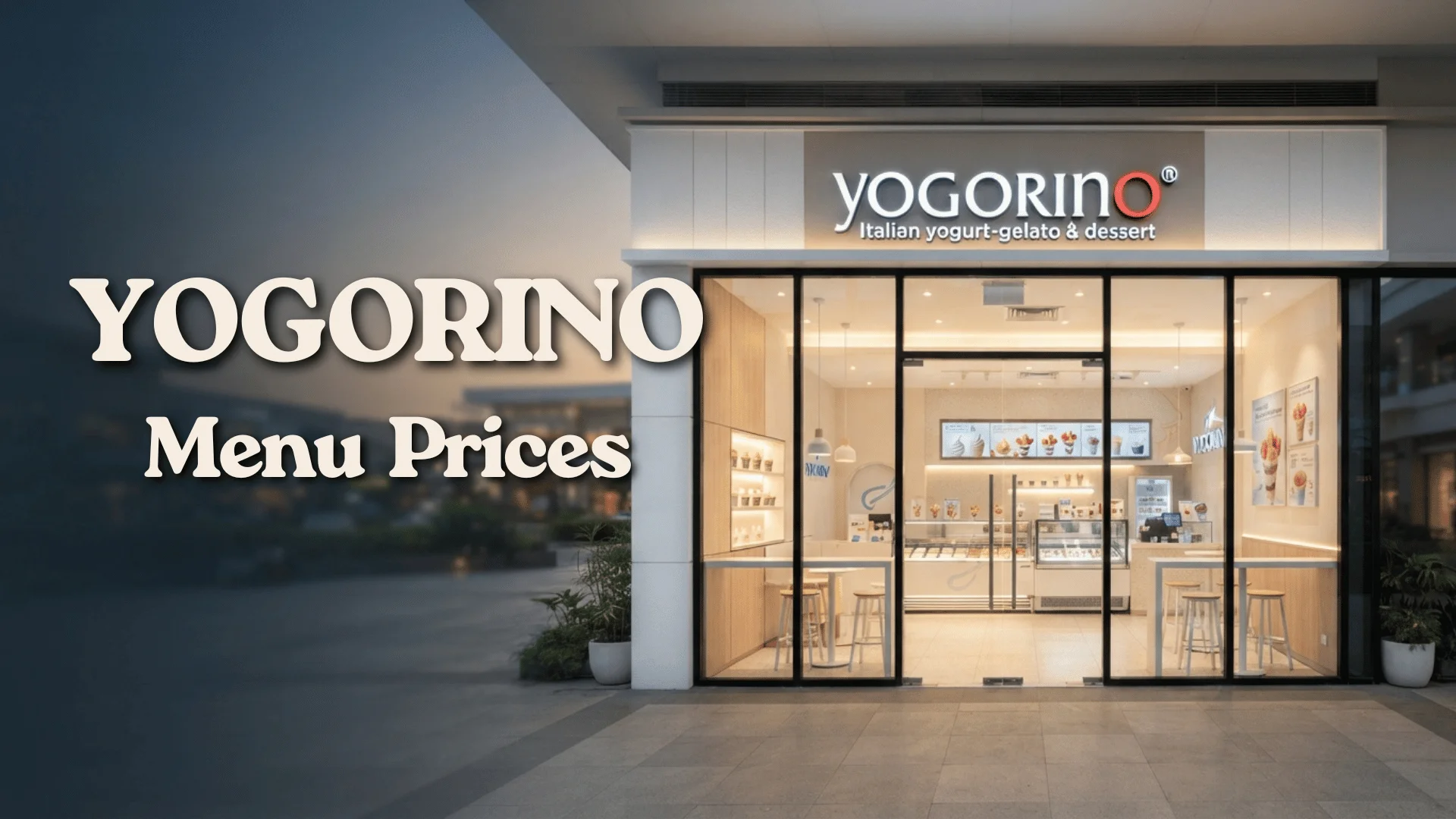Yogorino Menu Prices