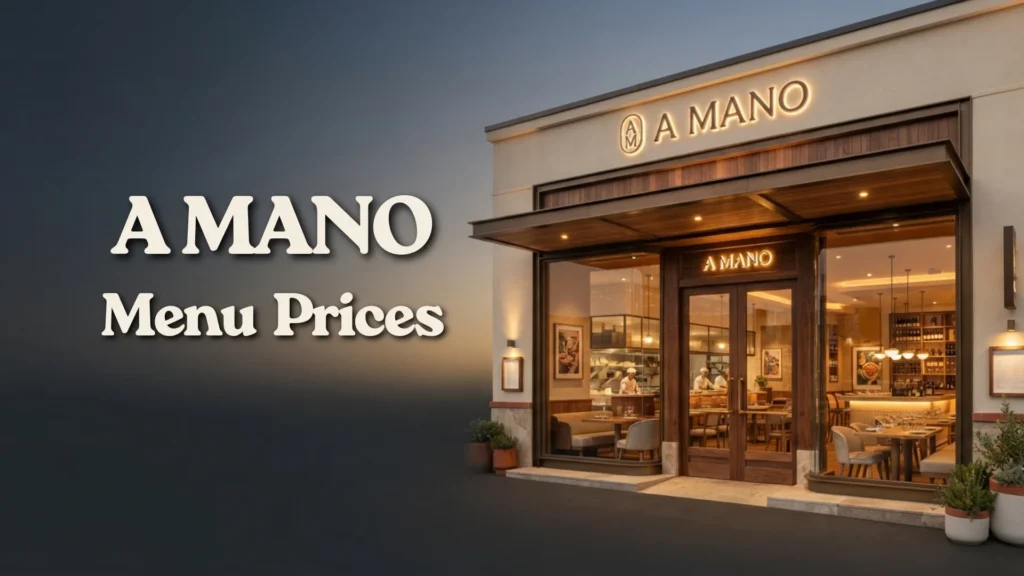 a mano Philippines Menu Prices 2026